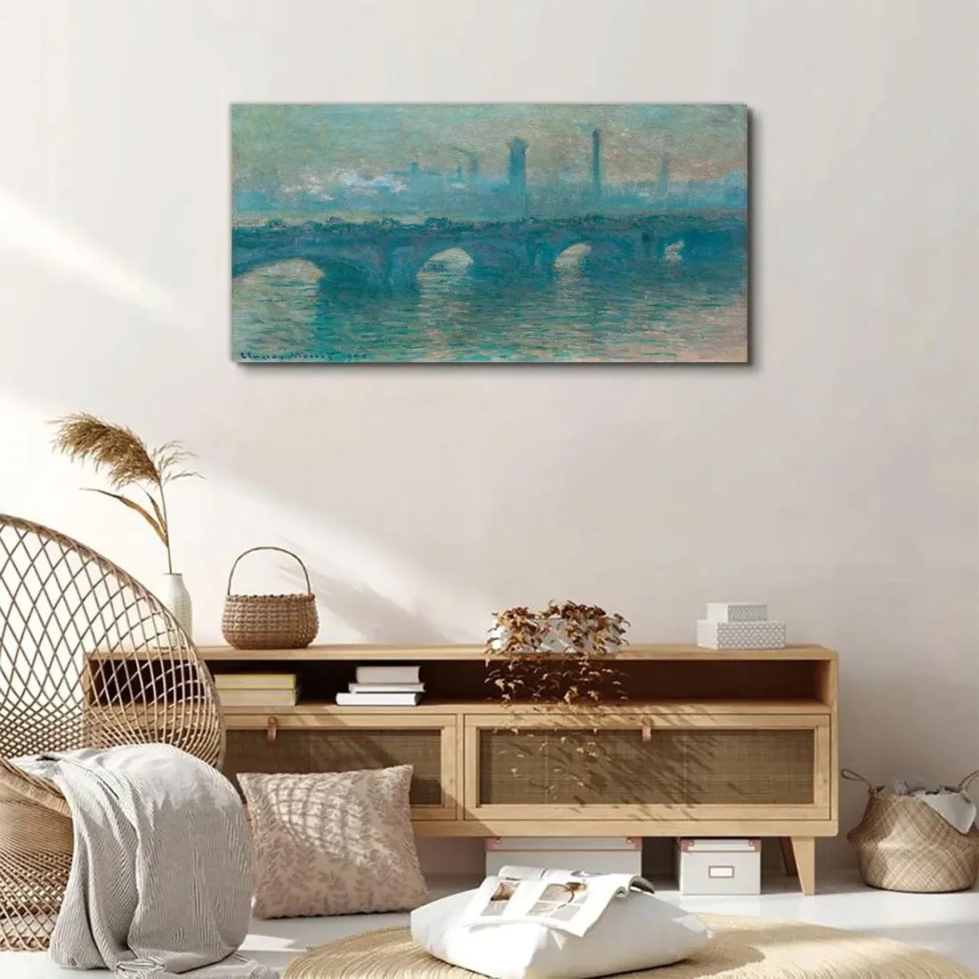 obraz-na-plotnie-waterloo-bridge-monet-100x50-cm-stan-nowy