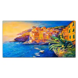 obraz-szklany-na-sciane-wybrzeze-miasto-120x60-cm