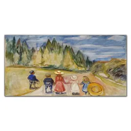 panel-szklo-fairytale-forest-edvard-munch-140x70