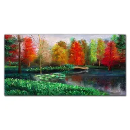 szklany-obraz-las-jezioro-trawa-przyroda-120x60-cm