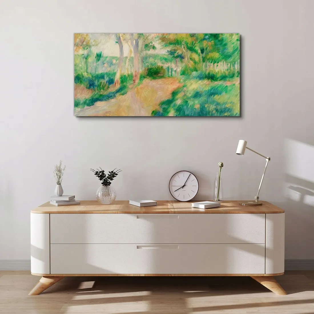 obraz-scienny-na-plotnie-park-las-trawa-100x50-cm