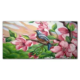 obraz-szklany-z-nadrukiem-kwiaty-ptak-120x60-cm