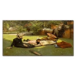 fotoobraz-szklany-park-dzieci-drzewa-kwiaty-120x60