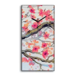 zegar-canvas-z-nadrukiem-drzewo-ptak-zwierze-30x60