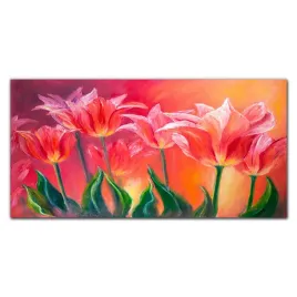 obraz-scienny-na-plotnie-kwiaty-rosliny-100x50-cm