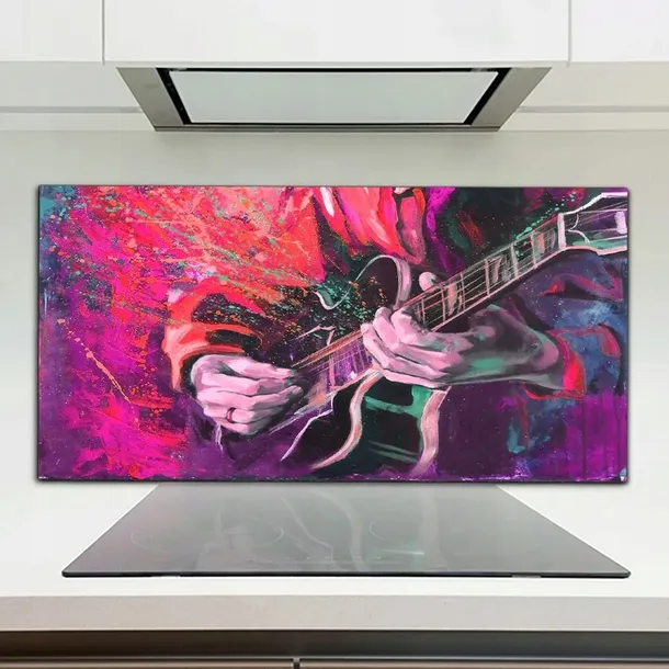 panel-szklany-do-kuchni-gitara-instrument-120x60-stan-nowy