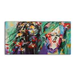 hartowane-panele-szklane-kon-kwiaty-kobieta-120x60