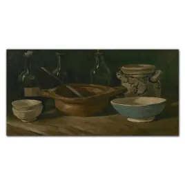 obraz-na-plotnie-butelki-ceramika-van-gogh-100x50
