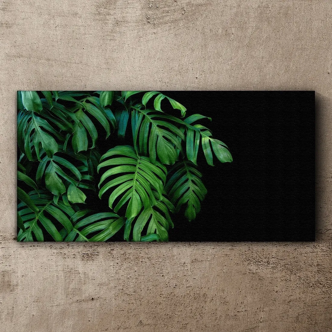 obraz-scienny-na-plotnie-liscie-rosliny-100x50-cm-stan-nowy