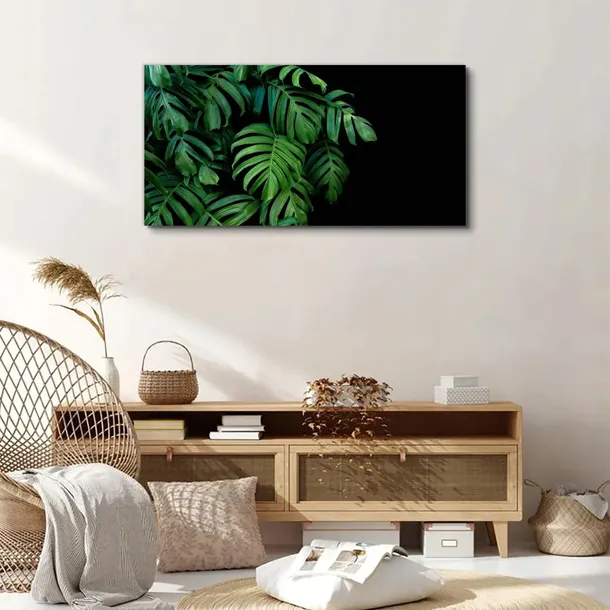 obraz-scienny-na-plotnie-liscie-rosliny-100x50-cm-sposob-wykonania-druk-cyfrowy
