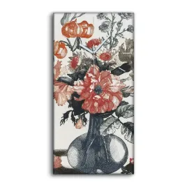 zegar-canvas-z-nadrukiem-30x60-cm-kwiaty-roslina
