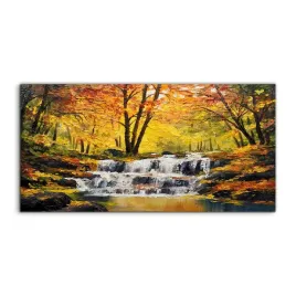 panel-szklo-hartowane-wodospad-jesien-las-120x60