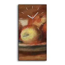 zegar-canvas-z-nadrukiem-30x60-talerz-owoce-jablka