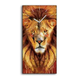 zegar-canvas-z-grafika-dekor-30x60-zwierze-kot-lew