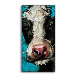 zegar-canvas-nowoczesny-dekor-30x60-zwierze-krowa