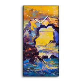 zegar-canvas-z-nadrukiem-cichy-30x60-zachod-slonca
