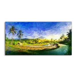 szklo-hartowane-panel-palmy-wioska-tropiki-120x60