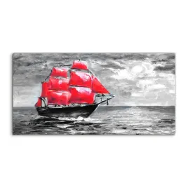 panel-szklany-do-kuchni-lodka-woda-niebo-120x60-cm