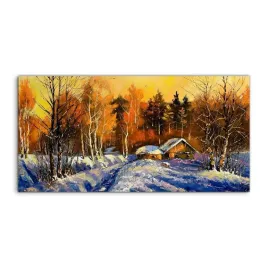 panel-szklo-kuchnia-krajobraz-zima-wioska-120x60