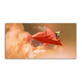 panele-szklo-hartowane-origami-papier-ryby-120x60
