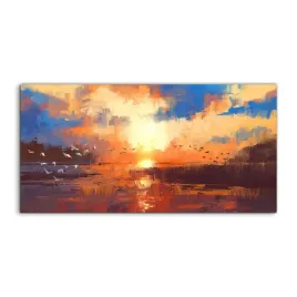 szklo-hartowane-panel-zachod-slonca-jezioro-120x60