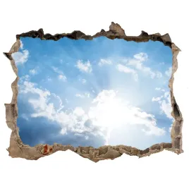naklejka-fototapeta-3d-widok-chmury-na-niebie