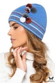 kolorado-czapka-mlodziezowa-z-pomponikami-niebieska