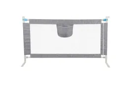 barierka-ochronna-do-lozka-dla-dzieci-niebieskie-guziki-180-cm-ciemnoszara