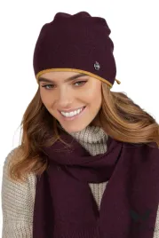 prima-damska-czapka-welniana-kolor-ciemny-fioletowy
