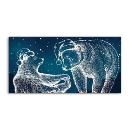 szklo-hartowane-panel-niedzwiedzie-polarne-100x50