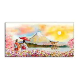 hartowane-panele-szklane-japonia-gory-kwiat-100x50