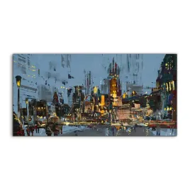 panel-szklany-do-kuchni-miasto-noc-ludzie-100x50
