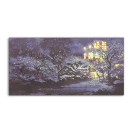 szklo-lacobel-do-kuchni-noc-zima-park-snieg-100x50