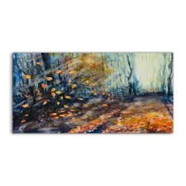 panele-szklo-hartowane-natura-akwarele-las-100x50