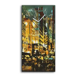 zegar-plotno-na-ramie-na-prezent-30x60-miasto-noc