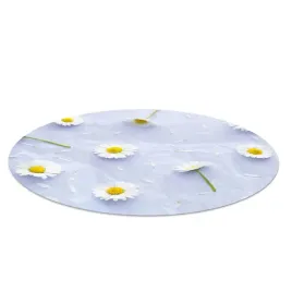 mata-do-biura-pod-fotel-biale-stokrotki-fi100-cm