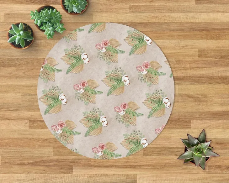 mata-podlogowa-kompozycja-kwiatow-fi100-cm-stan-nowy