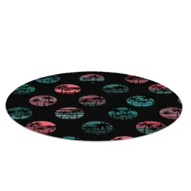 mata-podlogowa-pod-krzeslo-retro-palmy-fi100-cm