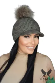 nasira-natural-pompon-zimowa-czapka-damska-kolor-brazowy