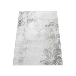 mata-winylowa-szary-beton-i-kwiaty-100x70-cm