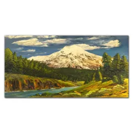 obraz-na-plotnie-malarstwo-gory-chmury-120x60-cm