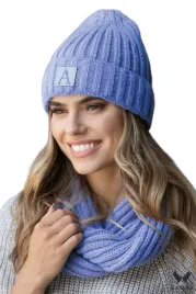 macumba-komplet-czapka-z-kominem-kolor-niebieski