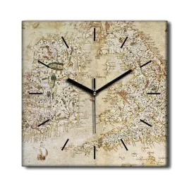 zegar-canvas-wiszacy-mapa-stara-anglia-wyspa-30x30