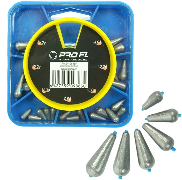 ZESTAW CIĘŻARKI OLIWKI przelotowe IGIELIT FL PRO 27szt razem 150g, 0,8g-6g