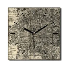 zegar-na-plotnie-na-ramie-paryz-vintage-mapa-30x30