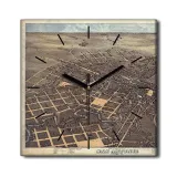 zegar-plotno-na-ramie-mapa-san-antonio-retro-30x30