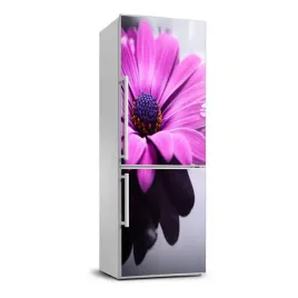 naklejka-samoprzylepna-na-lodowke-rozowa-gerbera