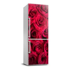nalepka-foto-tapeta-lodowke-czerwone-roze-70x190