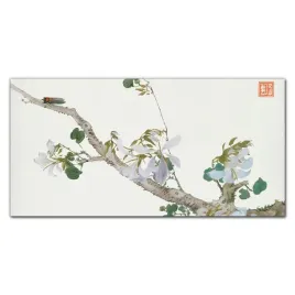 obraz-scienny-na-plotnie-owady-i-kwiaty-120x60-cm