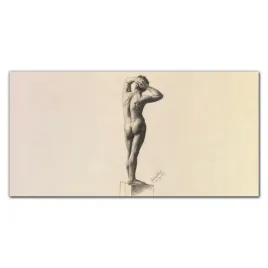 obraz-na-plotnie-mezczyzna-akt-rysunek-120x60-cm